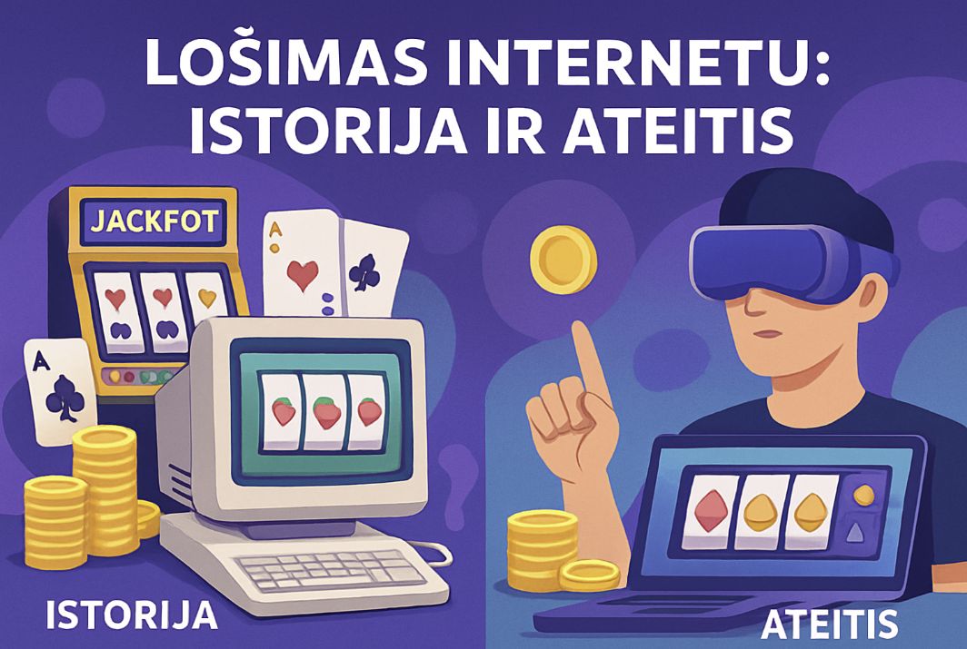 Lošimas Internetu: istorija ir ateitis